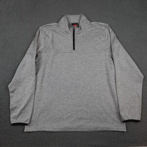 Oakley Pullover Mens Large Gray 1/4 Zip O Hydrolix Performance Golf Athletic